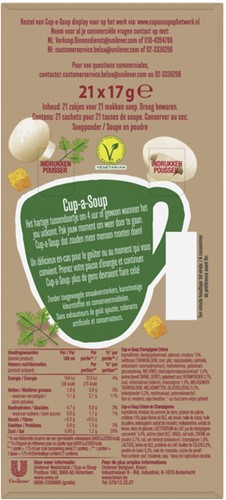 Cup-a-Soup Unox champignon creme 175ml 21 Zak-3