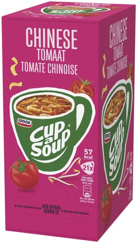 Cup-a-Soup Unox Chinese tomaten 175ml 21 Zak-2