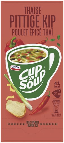 Cup-a-Soup Unox Thaise pittige kip 175ml 21 Zak-2