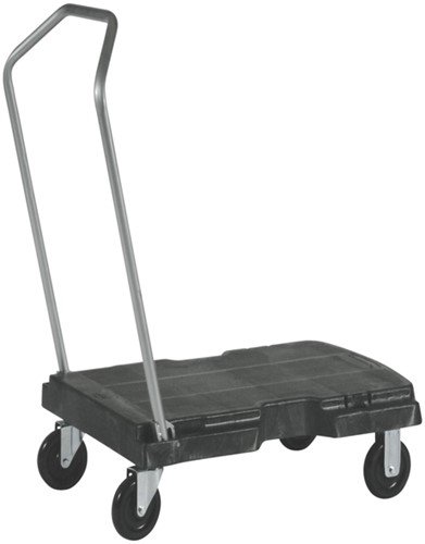 Transportkar Rubbermaid Triple Trolley 225kg zwart 1 Stuk-2