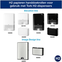 Handdoek Tork H2 Premium 2laags 212x340mm 100297 21 Stuk-2