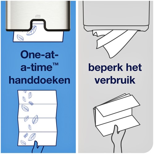 Handdoek Tork H2 Premium 2laags 212x340mm 100288 21 pak-3