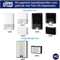 Handdoek Tork H2 Premium 2laags 212x340mm 100288 21 pak-5