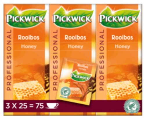 Thee Pickwick rooibos honey 25x1.5gr 25 Stuk