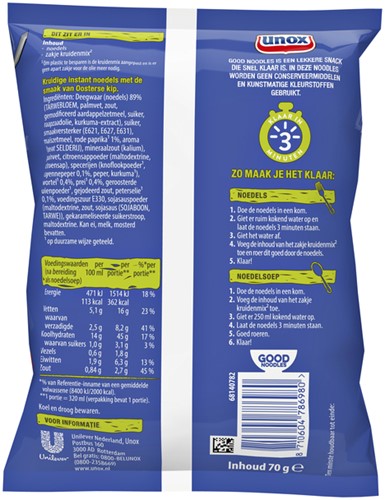 Good Noodles Unox oosterse kip 11 Zak-2