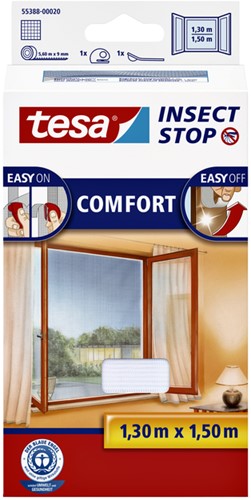 Insectenhor tesa raam 1.3x1.5m wit 1 Stuk