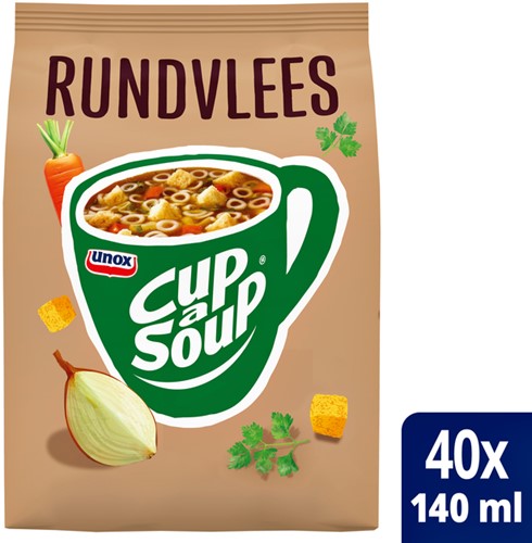 Cup-a-Soup Unox machinezak rundvlees 140ml 40 portie