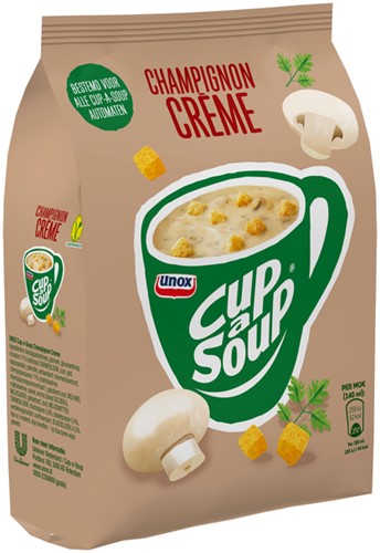 Cup-a-Soup Unox machinezak champignon creme 140ml 40 portie-3