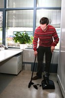 Handveger Rubbermaid Exec Lobby lange steel zwart 1 Stuk-3