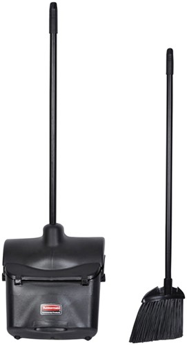 Handveger Rubbermaid Exec Lobby lange steel zwart 1 Stuk-2