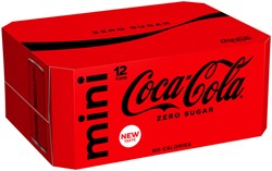 Frisdrank Coca Cola zero blik 150ml 150 Milliliter