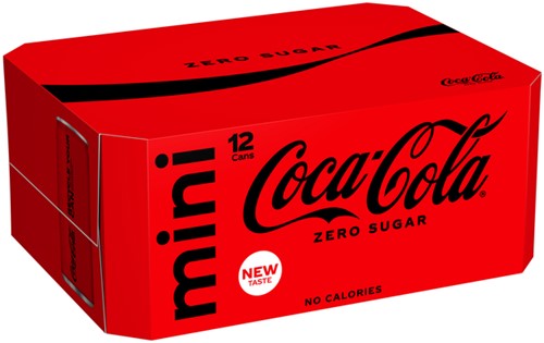 Frisdrank Coca Cola zero blik 150ml 150 Milliliter