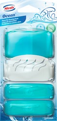 Toiletblok Air plus ocean 55ml met houder 3 Stuk