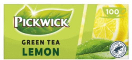 Thee Pickwick green original lemon 100x2gr 100 Stuk