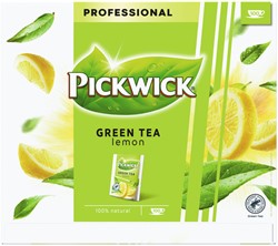Thee Pickwick green original lemon 100x2gr 100 Stuk