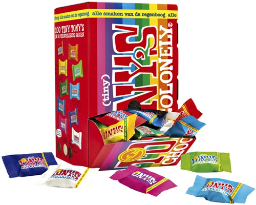 Chocolade Tony Chocolonely tiny mix doos 100 st 100 Stuk