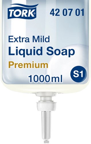 Handzeep Tork S1 Premium vloeibaar gevoelige huid 1000 Milliliter