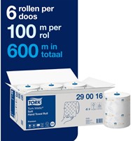Handdoekrol Tork H1 Premium 2laags 100m wit 6 Rol-2