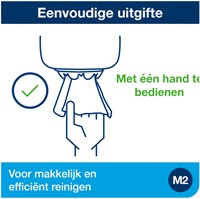 Poetspapierdispenser Tork M2 Elevation wit 1 Stuk-2