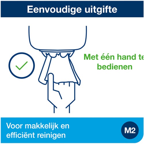 Poetspapierdispenser Tork M2 Elevation wit 1 Stuk-2