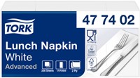 Lunchservet Tork Advanced achtstevouw wit 200 Vel