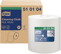 Reinigingsdoek Tork W1 Premium 1laags 380m wit 1000 Vel