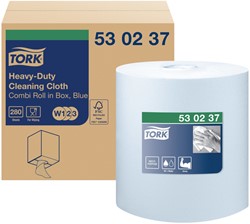 Reinigingsdoek Tork W1 W2 W3 Premium blauw 280 Vel