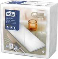 Dinerservet Tork Linstyle Premium wit 478180 50 Vel