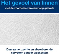 Dinerservet Tork Linstyle Premium wit 478180 50 Vel-2
