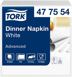 Dinerservet Tork Advanced achtstevouw 150 vel wit 150 Vel
