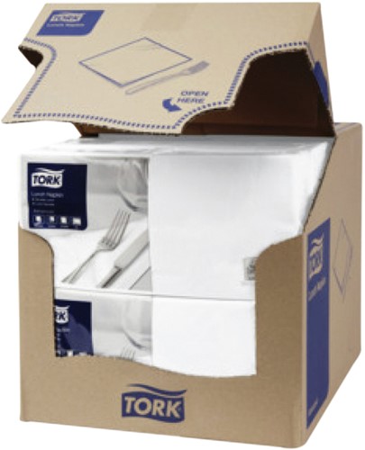 Lunchservet Tork Advanced vierdevouw wit 200 Vel-2