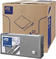 Lunchservet Tork Advanced vierdevouw grijs 200 Stuk-2