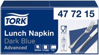 Lunchservet Tork Advanced vierdevouw donkerblauw 200 Stuk