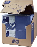 Lunchservet Tork Advanced vierdevouw donkerblauw 200 Stuk-2