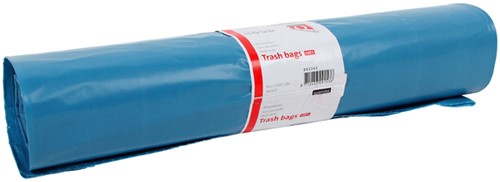 Afvalzak Quantore ldpe T60 70x110cm 120l blauw 20 Stuk