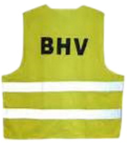 Veiligheidsvest Leina met opdruk BHV geel 1 Stuk