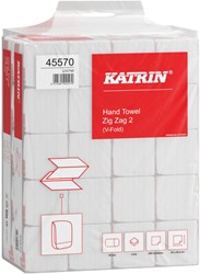 Handdoek Katrin 2laags 224x230mm wit 45570 20 pak