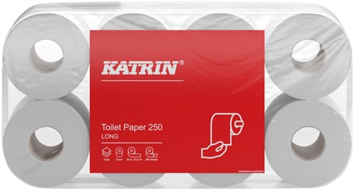 Toiletpapier Katrin 3laags 250 vel wit 104872 48 Rol