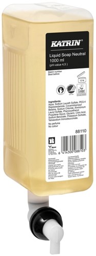 Handzeep Katrin Neutral vloeibaar 1000ml 88110 1000 Milliliter
