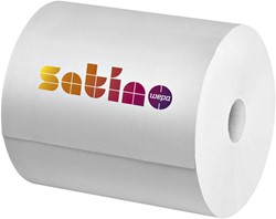 Poetspapier Satino CR1 Comfort 2laags 1000 vel wit 2 Rol