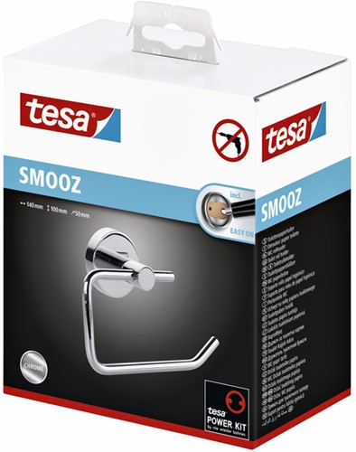 Toiletrolhouder tesa  verchr metaal zelfkl 1 Stuk-3