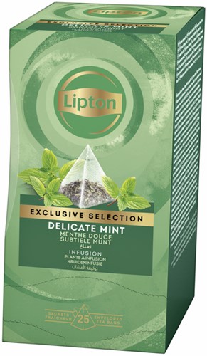 Thee Lipton Exclusive subtiele munt 25x2gr 25 Stuk-2