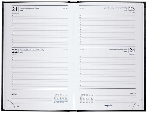 Agenda 2026 Brepols Saturnus Lima 2d/1p zw 1 Stuk-2