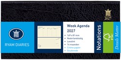 Agenda 2027 Ryam Notations Mundior 7d/2p zwart 1 Stuk