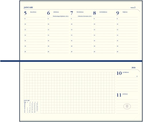 Agenda 2026 Ryam Notations Mundior 7d/2p zwart 1 Stuk-2