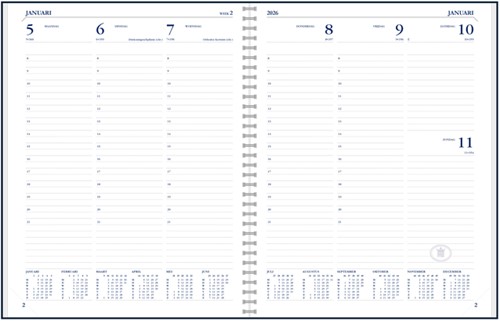 Agenda 2027 Ryam Weekplan Wire-o 7d/2p zwart 1 Stuk-2