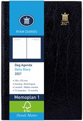 Agenda 2027 Ryam Memoplan 1 Mundior 1d/1p zwart 1 Stuk
