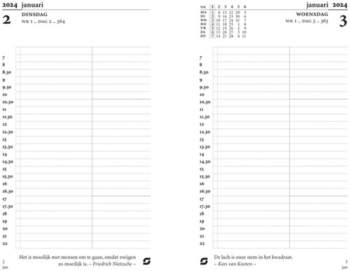 Agendavulling 2027 Succes Mini 1dag/1pagina 1 Stuk-2