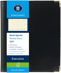 Agenda 2027 Ryam Executive Nappa 7d/2 zwart 1 Stuk