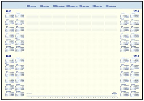 Onderlegbl 2027  Brepols Desk Mate 7d/1p 35vel 1 Stuk